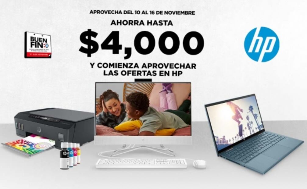 Las mejores promociones de Buen Fin en equipos HP