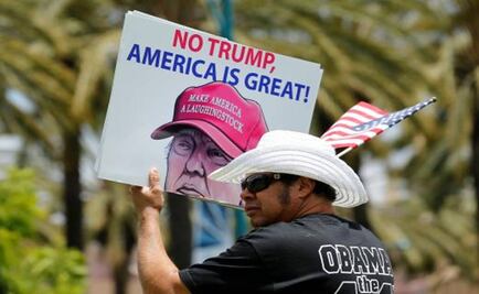 Eight protesters arrested at Trump rally in California