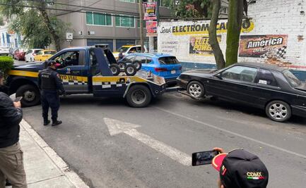 Retiran 22 autos abandonados en calles de la alcaldía Benito Juárez; son trasladados a 4 depósitos