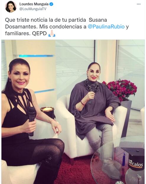 Famosos despiden a Susana Dosamantes