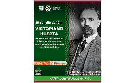 Secretaría de Cultura de la CDMX confunde a Victoriano Huerta con Madero