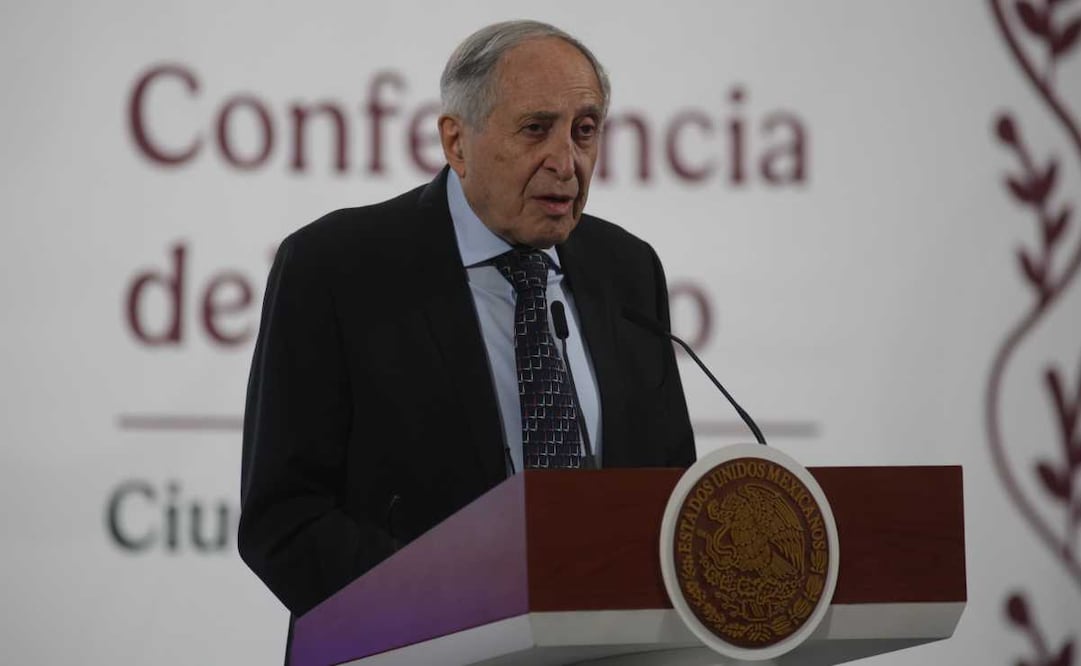 David Kershenobich, secretario de Salud, durante la mañanera de este 13 de mayo del 2025. Foto: Carlos Mejía / EL UNIVERSAL