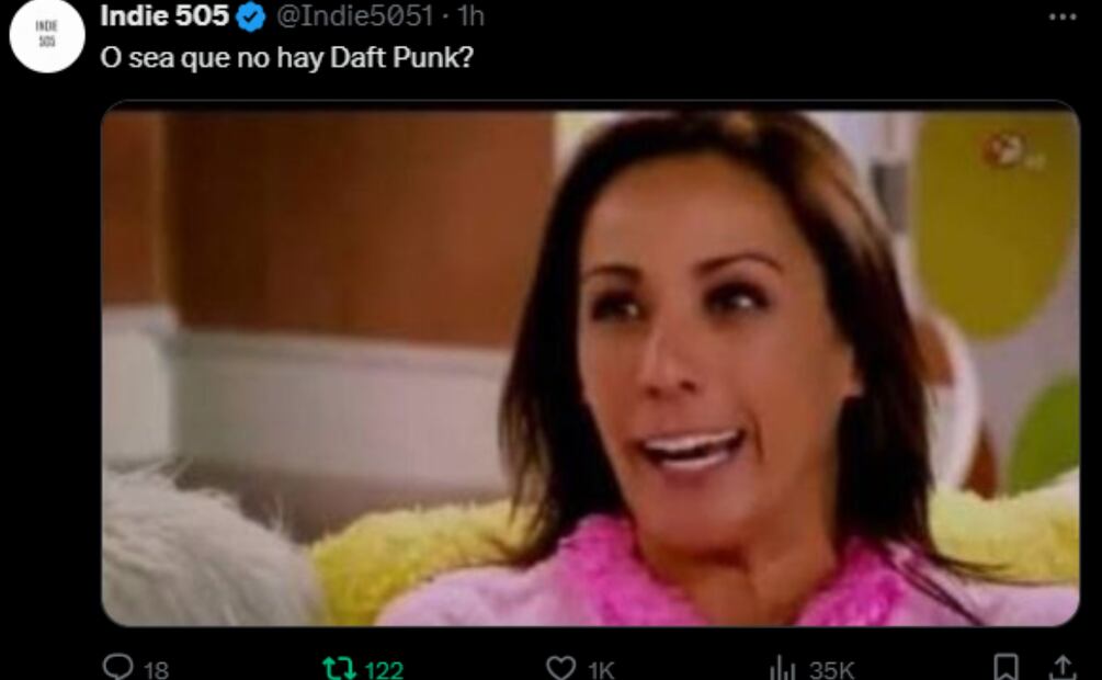 La esperada aparición de Daft Punk en la ceremonia de clausura de los Juegos Olímpicos de París 2024 no se materializa, dejando a miles de internautas decepcionados y desatando una ola de memes en redes sociales.
Foto: Captura de pantalla