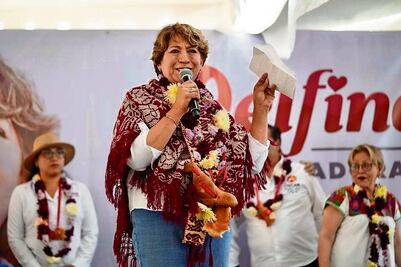 Elecciones 2023: Corcholatas y gobernadores de Morena felicitan a Delfina Gómez