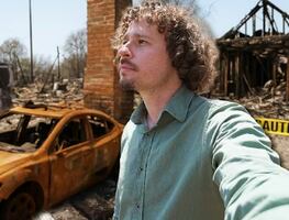 Luisito Comunica muestra casas en cenizas tras mega incendio en Los Ángeles; "estoy impactado con el nivel de destrucción"