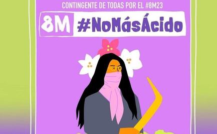 "No más ácido"; María Elena Ríos, activista y saxofonista, convoca a marchar en 8M