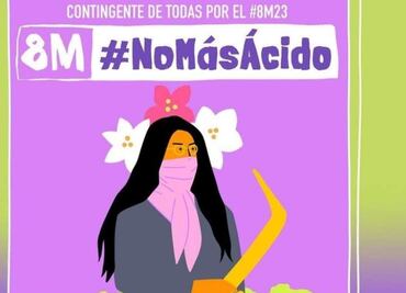 "No más ácido"; María Elena Ríos, activista y saxofonista, convoca a marchar en 8M