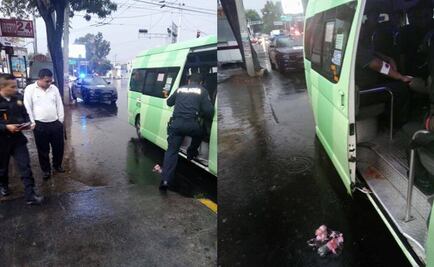 Lesionan a hombre durante asalto a combi en Azcapotzalco 