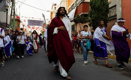"El de arriba es el que decide"; así fue como eligieron a Julio Olivares para representar a Jesús en la Pasión de Cristo en Iztapalapa