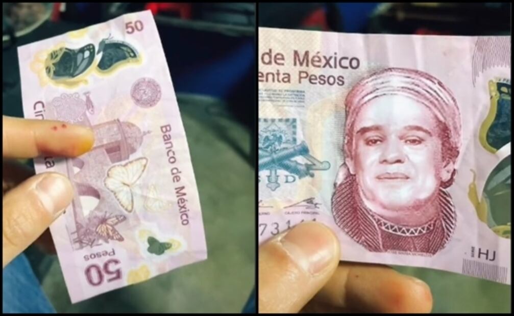 “Para uso exclusivo del Noa Noa”: recibe billete con la cara de Juan Gabriel y se vuelve viral