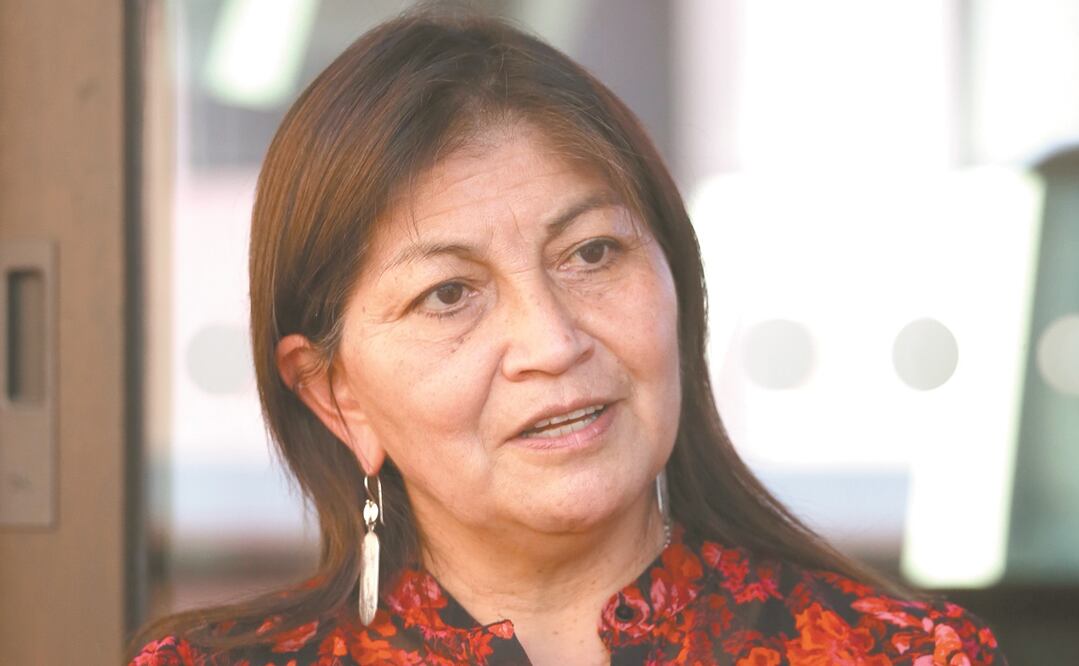 Elisa Loncón Antileo, presidenta de la Convención Constitucional de Chile. Foto: ELVIS GONZÁLEZ. EFE