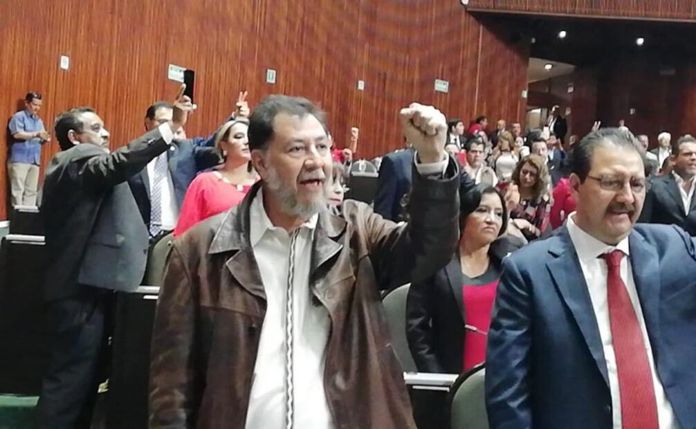 "El tema sin duda fue la desaparición forzada de los 43 normalistas de Ayotzinapa", escribió Noroña en septiembre de 2018. Foto: X @fernandeznorona