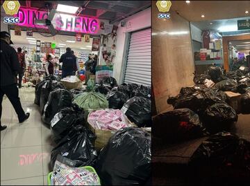 Operativo contra piratería en Plaza Izazaga; decomisan más de 260 mil productos apócrifos