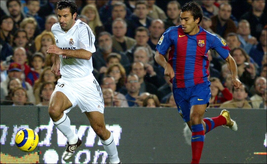 Luis Figo jugó con el Real Madrid y el Barcelona