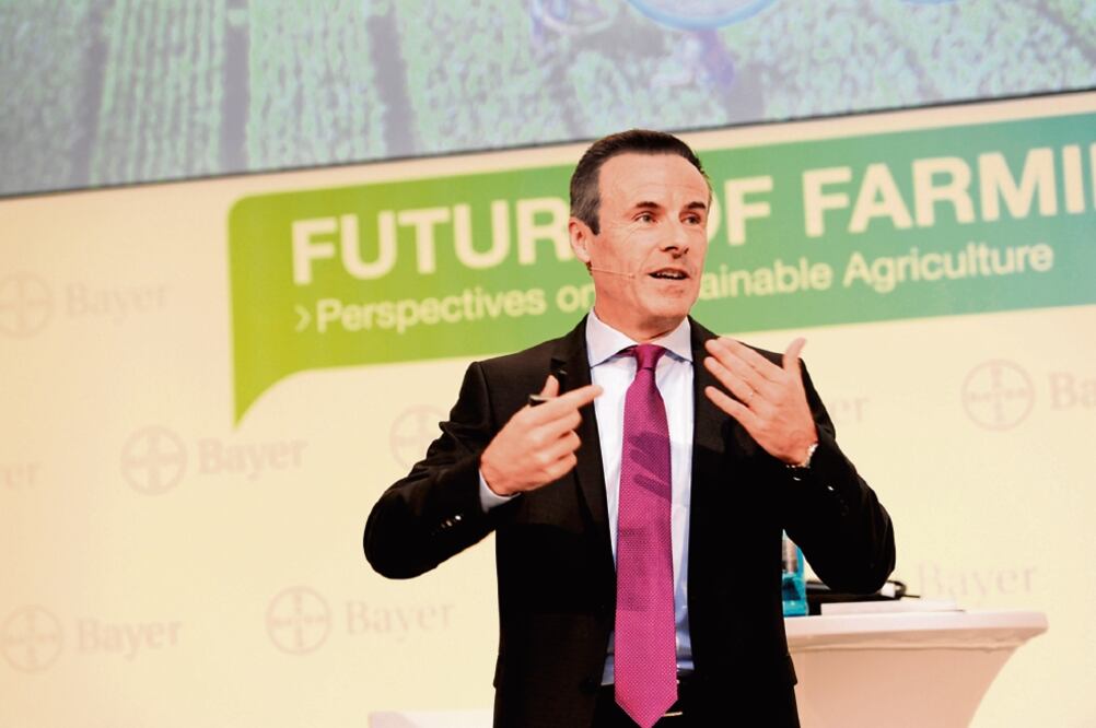 Liam Condon, miembro del consejo de administración de Bayer AG y director mundial de la división Crop Science, señaló que si tienen éxito en su apuesta por la agricultura, ello repercutirá en las cifras de toda la compañía (ESPECIAL)
