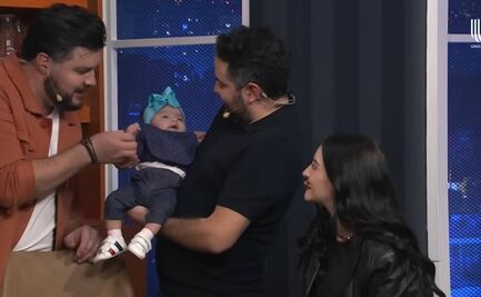José Eduardo presenta a su hija Tessa en programa de tv y presume "el rasgo Derbez"