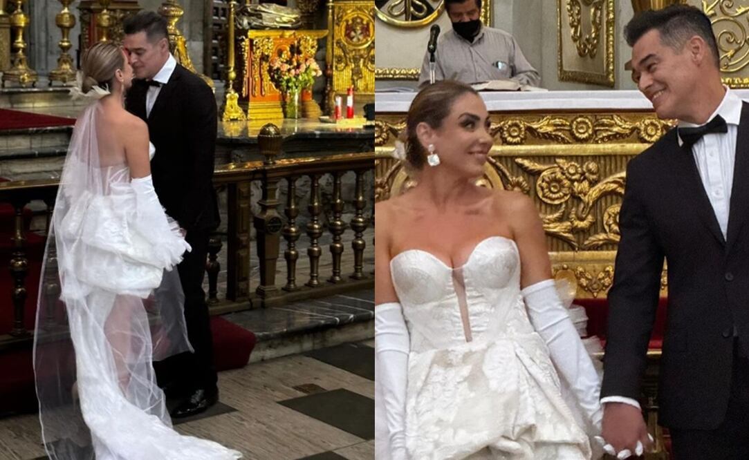 La conductora Carmen Muñoz y su esposo Juan Ángel Esparza. Foto: Instagram oficial.