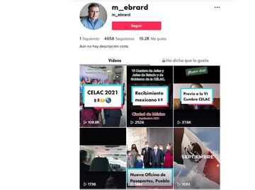 Se lanza Ebrard en Tik Tok