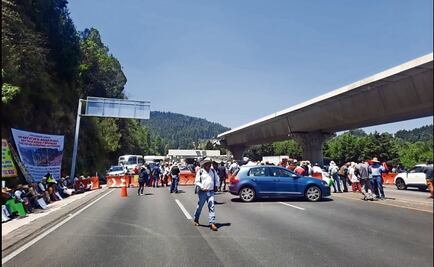Protestan y colapsan 7 horas la México-Toluca