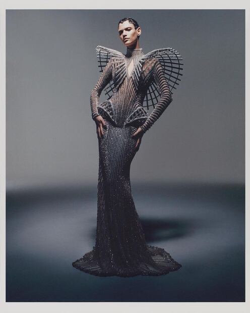 Look de la colección Beyoncé x Balmain / Foto: Instagram @Balmain