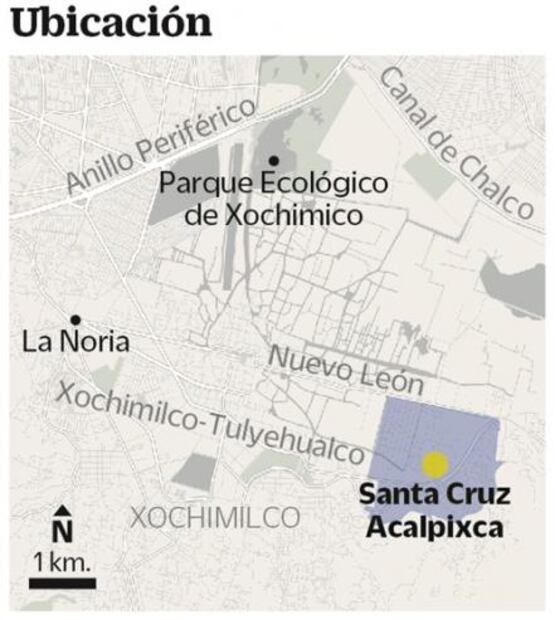 Limpian grafitis de grabados prehispánicos en Xochimilco