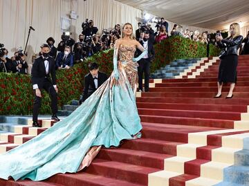 Met Gala 2022. Iconos de la arquitectura de Nueva York, en el vestido de Blake Lively