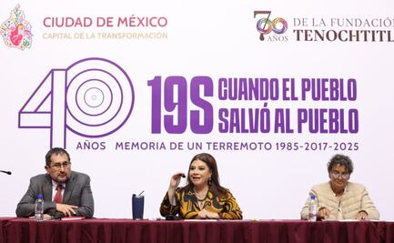 Brugada anuncia actividades para conmemorar a víctimas de terremotos de 1985 y 2017; habrá eventos culturales, de prevención y organización ciudadana