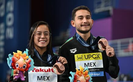 Kevin Berlín y Alejandra Estudillo ganan medalla de bronce en el Campeonato Mundial de Deportes Acuáticos
