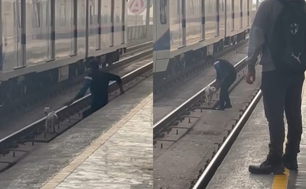Un héroe en el metro de Monterrey. Fuente: Tiktok @estebanescamilla72