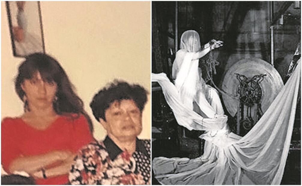 La coreógrafa Cecilia Appleton, junto a su madre; al lado, escena de la coreografía titulada Bajo Tierra, en la cual evoca a su progenitora, a quien perdió hace varios años.