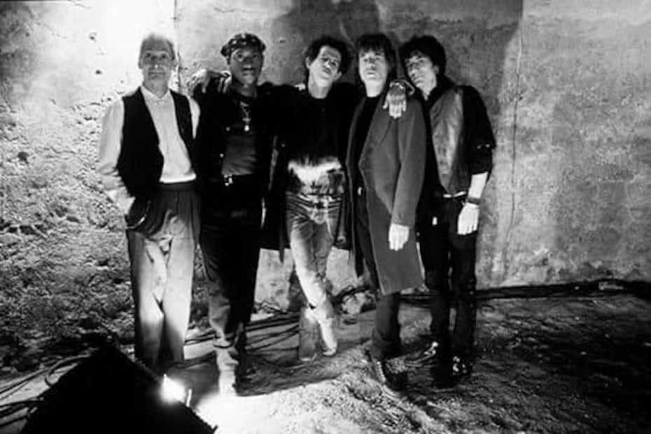 Los Rolling Stones en el antiguo templo de San Lázaro. Fuente: Facebook @fernando.aceves.71