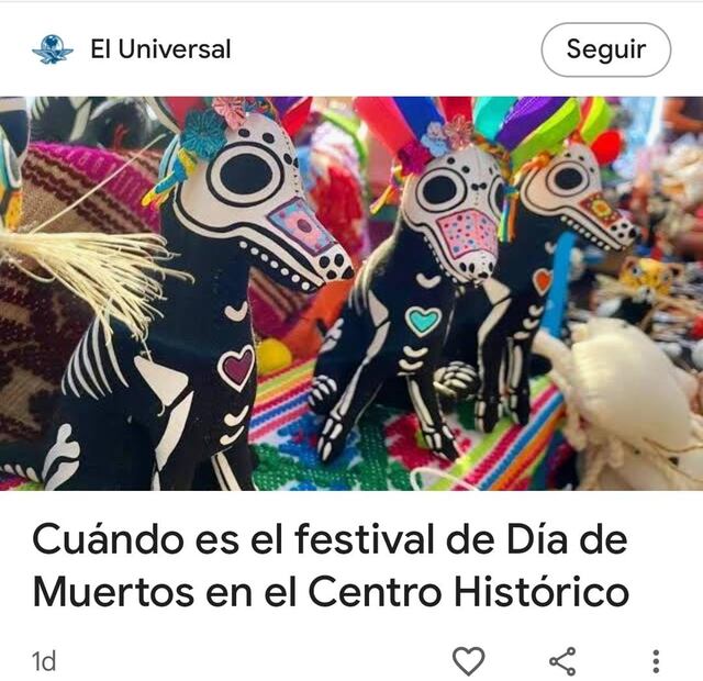 EL UNIVERSAL en Google Discover | Foto: captura de pantalla