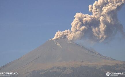 Popocatépetl registra 134 exhalaciones en 24 horas
