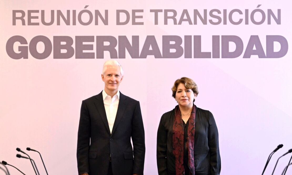 La Gobernadora Electa, Delfina Gómez Álvarez, agradeció la disposición al diálogo del Gobernador Alfredo Del Mazo. Foto: Especial