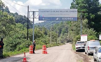 Tras balacera, siguen obras de rehabilitación en la carretera Tlalnepantla-Villa del Carbón
