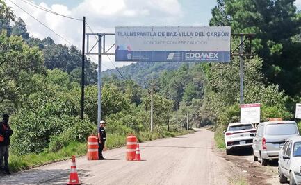 Tras balacera, siguen obras de rehabilitación en la carretera Tlalnepantla-Villa del Carbón