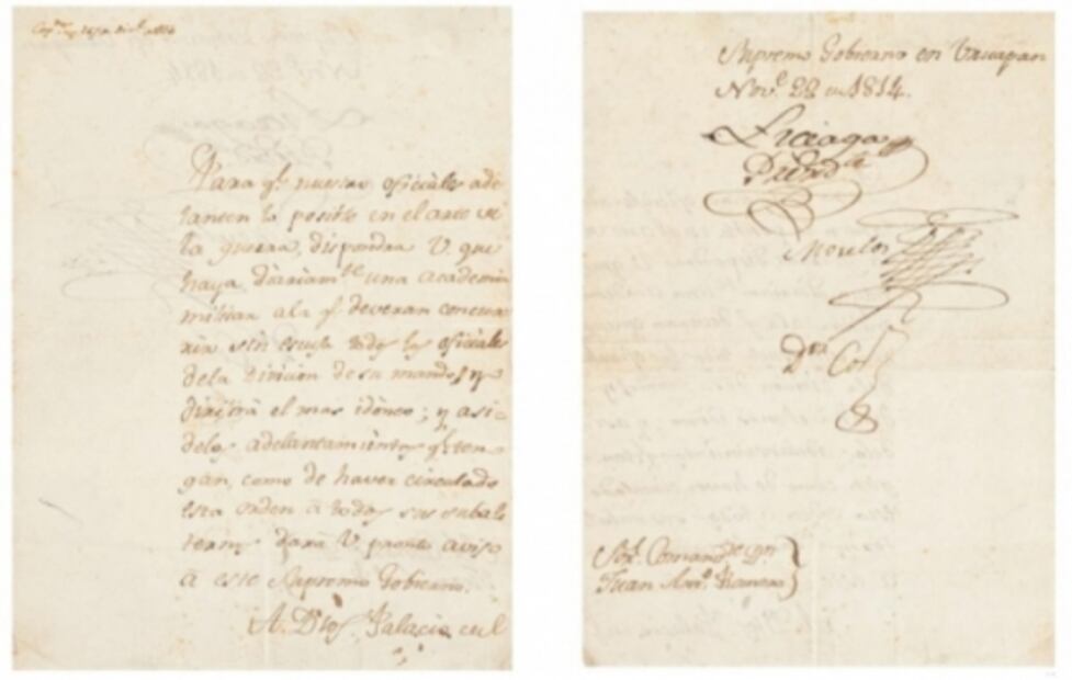 Morton auction house sells historic papers written by the great heroes of the Mexican Independence
