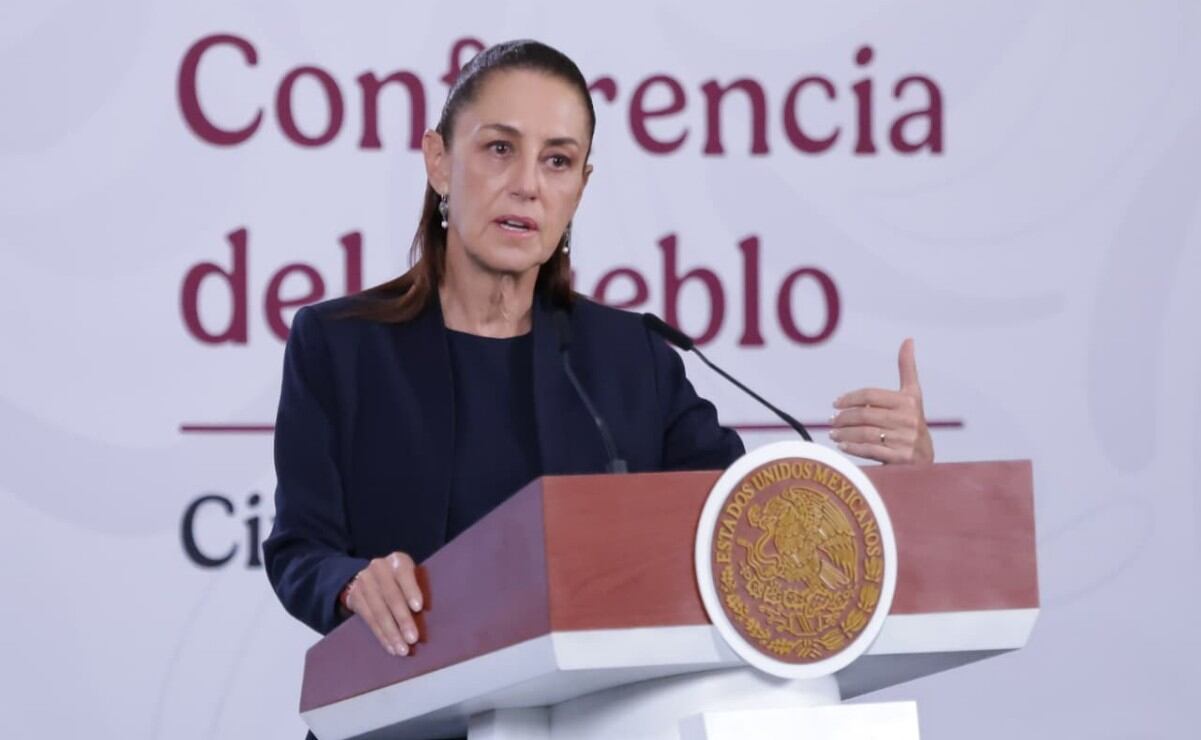 La presidenta Claudia Sheinbaum en su conferencia matutina del 20 de abril de 2026. Foto: Fernanda Rojas / EL UNIVERSAL