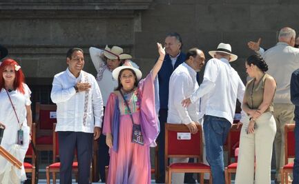 Clara Brugada respalda a Sheinbaum en el Zócalo; “tenemos mucha Presidenta”, afirma