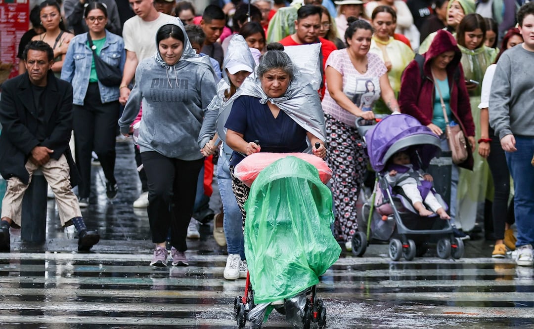 Continúan las fuertes lluvias en la Ciudad de México. Foto: Hugo Salvador/EL UNIVERSAL