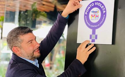 Mauricio Tabe lleva "Puntos Violeta" contra violencia de género a restaurantes de Miguel Hidalgo