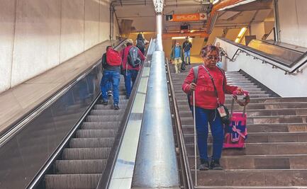 Padecen por fallas en escaleras del STC