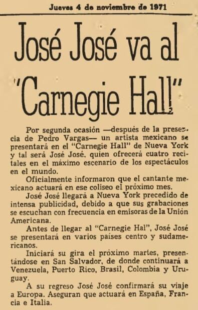 Los días felices que cambiaron la vida de José José 