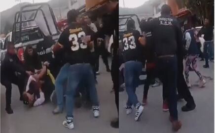 VIDEO: "Nos están apuntando con las pistolas", policías de Ecatepec se enfrentan contra civiles tras accidente de tránsito