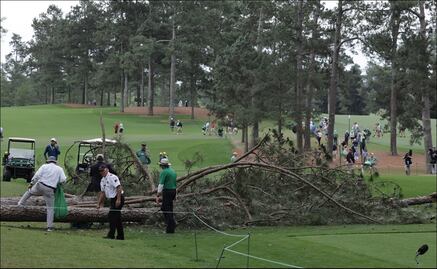 Un árbol de aproximadamente 30 metros cae sobre el público presente en el Masters de Augusta