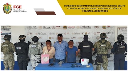 Caen 3 presuntamente vinculados al envío de paquetes explosivos en Veracruz; son considerados integrantes de un grupo delictivo