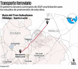 Alistan otro tren; enlazará Hidalgo con Santa Lucía