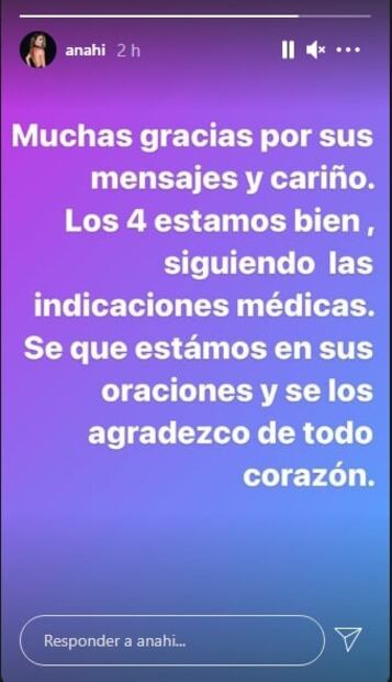 Anahí y su familia están bien pese al Covid-19 de Manuel Velasco