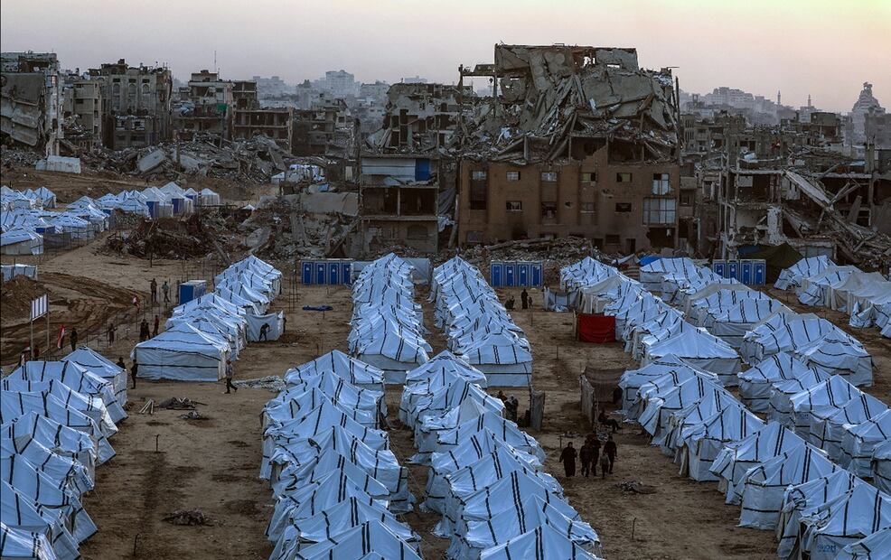 Desplazados de Gaza. Foto: EFE