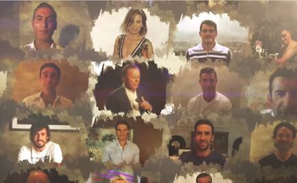 Famosos y futbolistas hacen "lip sync" de tema de Julio Iglesias